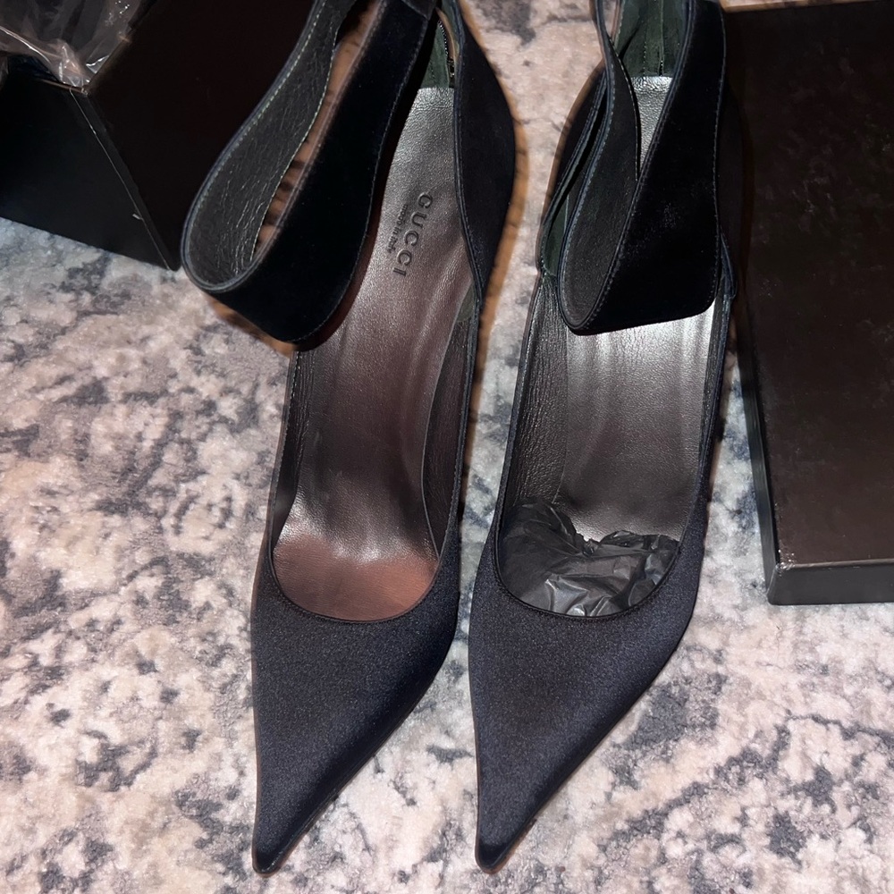 Brand new Tom Ford for Gucci satin heels with Swarovski crystals sz 11/41 - Picture 4 of 15